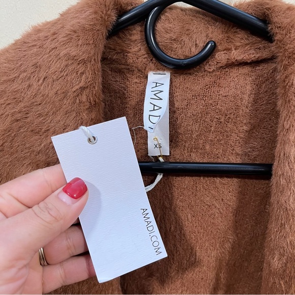 NWT Anthropologie Honey Amadi Nancy Eyelash Open Front Cardigan XS - Picture 3 of 6